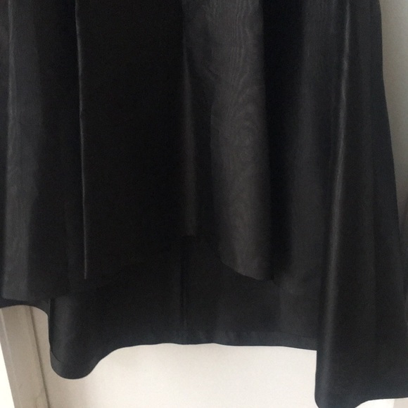 Satin high low long formal skirt - Picture 2 of 3